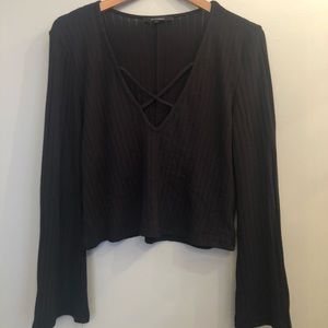 Oliviaceous LA Black Long Sleeve Top